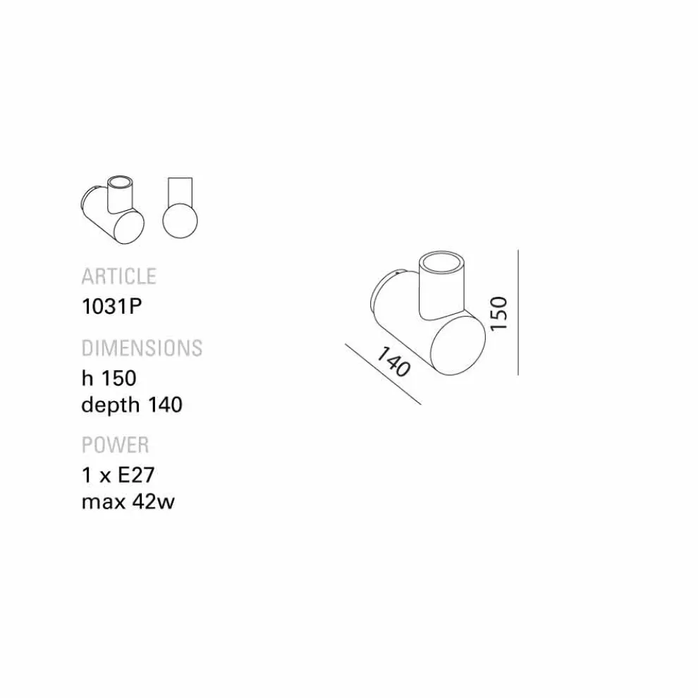 Toscot Traffic Wandlampe aus Keramik made in Toscana