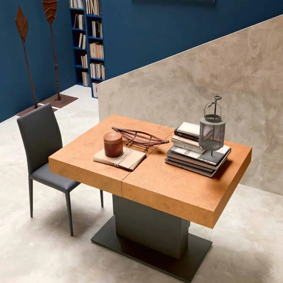 Transformator Couchtisch mit Mörtel-Effekt-Platte Made in Italy - Romantisch