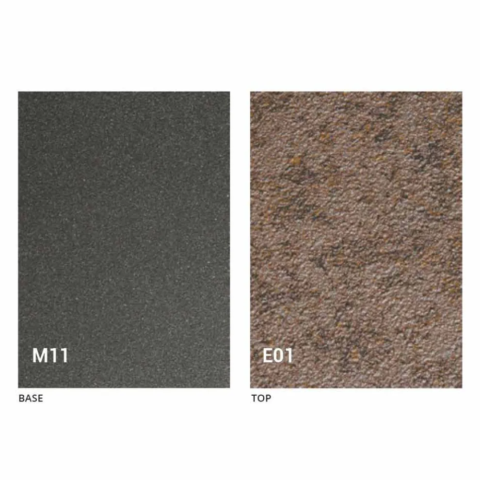 Transformator Couchtisch mit Mörtel-Effekt-Platte Made in Italy - Romantisch