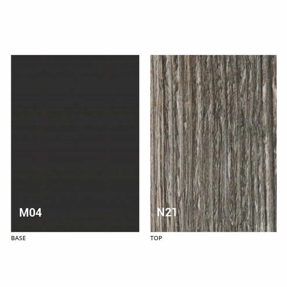 Transformator Tisch aus Holz und Stahl Made in Italy - Demetro