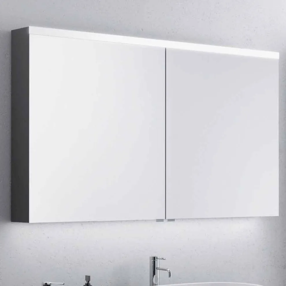 2-türiger Badezimmerspiegel mit LED, modernes Design, Carol