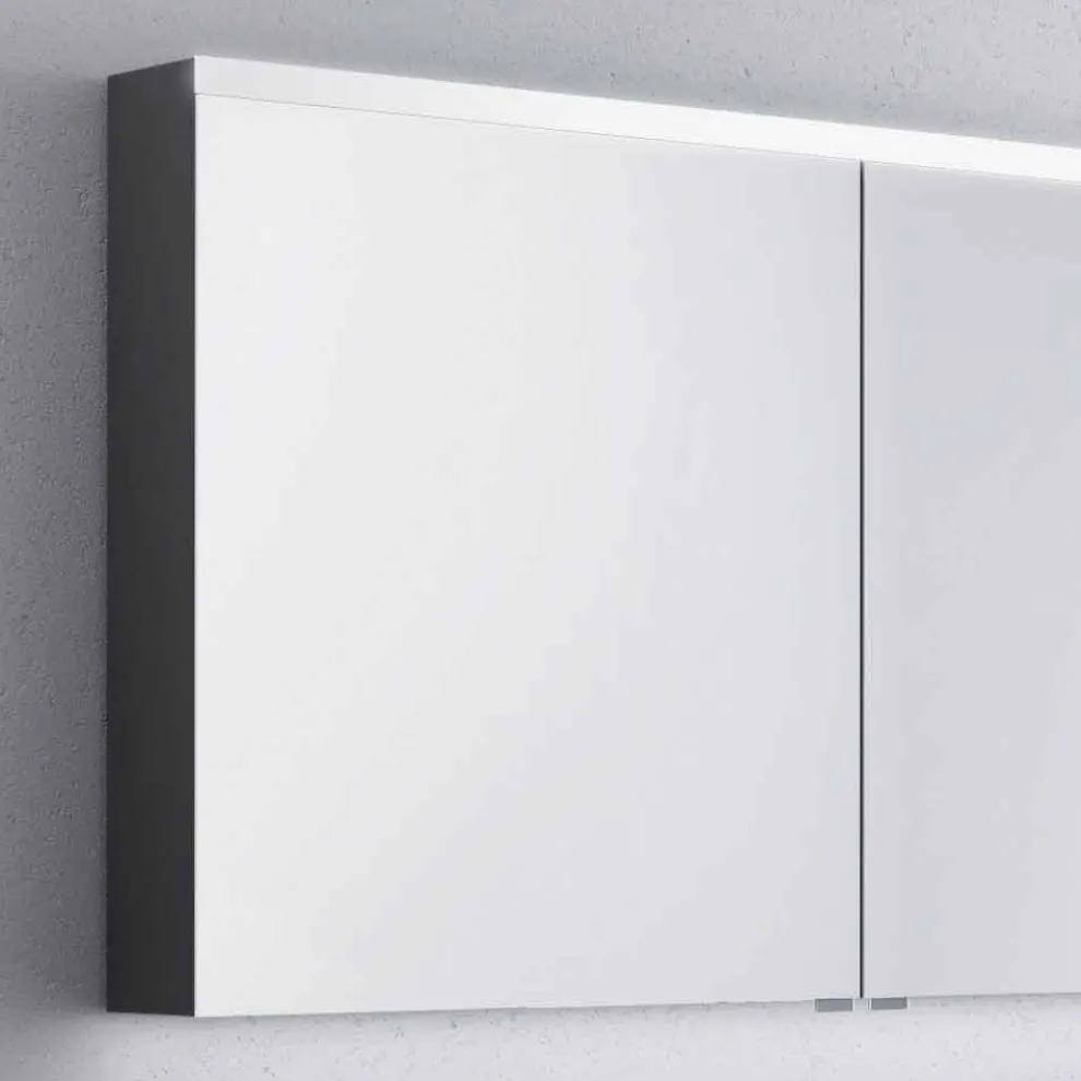 2-türiger Badezimmerspiegel mit LED, modernes Design, Carol