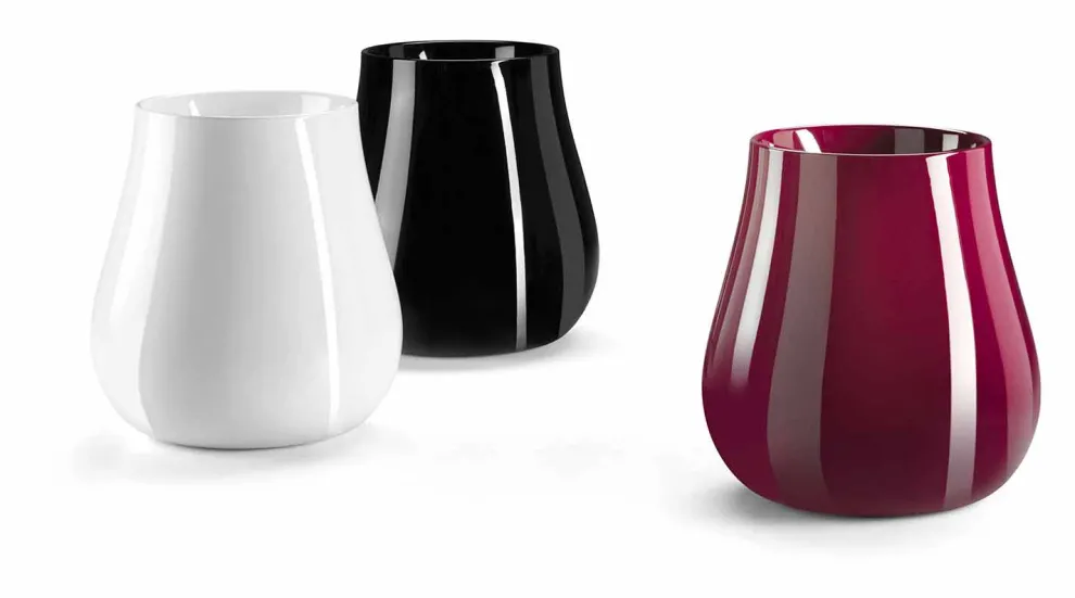 Tropfenförmige dekorative Designvase aus Polyethylen Made in Italy - Monita