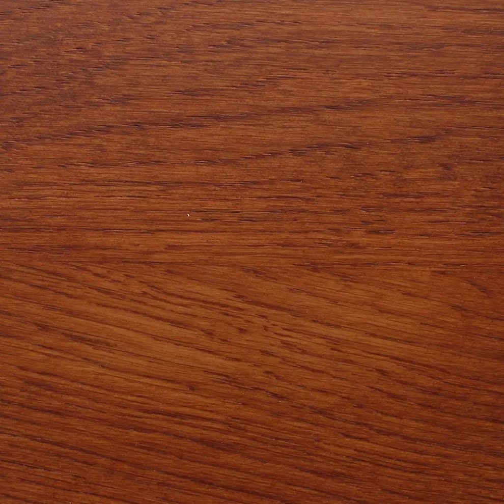 Tulpentisch Eero Saarinen H 74 Rund in Kirsche gebeizt Eiche Made in Italy - Scharlachrot