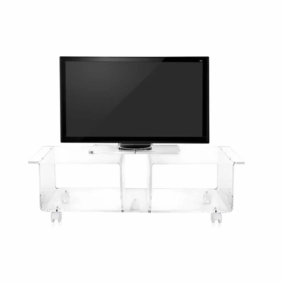 TV-Schrank im modernen Design aus transparentem Plexiglas Mago Double