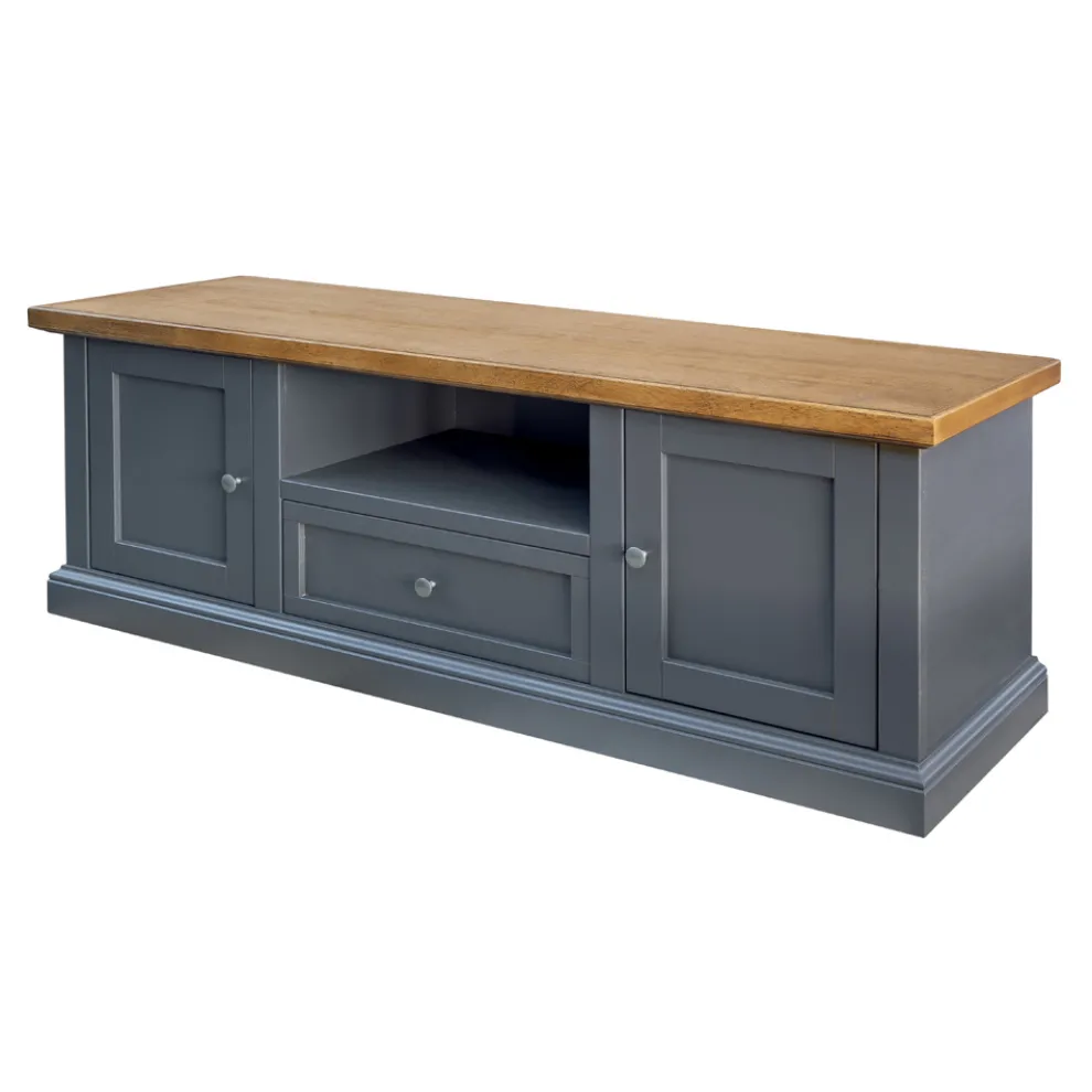 TV-Ständer mit 2 Türen, 1 Schublade und 1 offenem Fach Made in Italy – Forseti