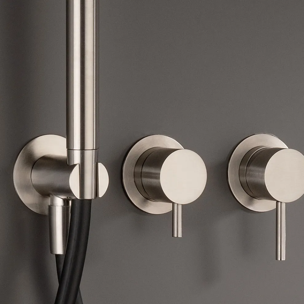 Unterputz-Wannenmischer mit 3 Ausgängen aus AISI 316L-Stahl - Artigli