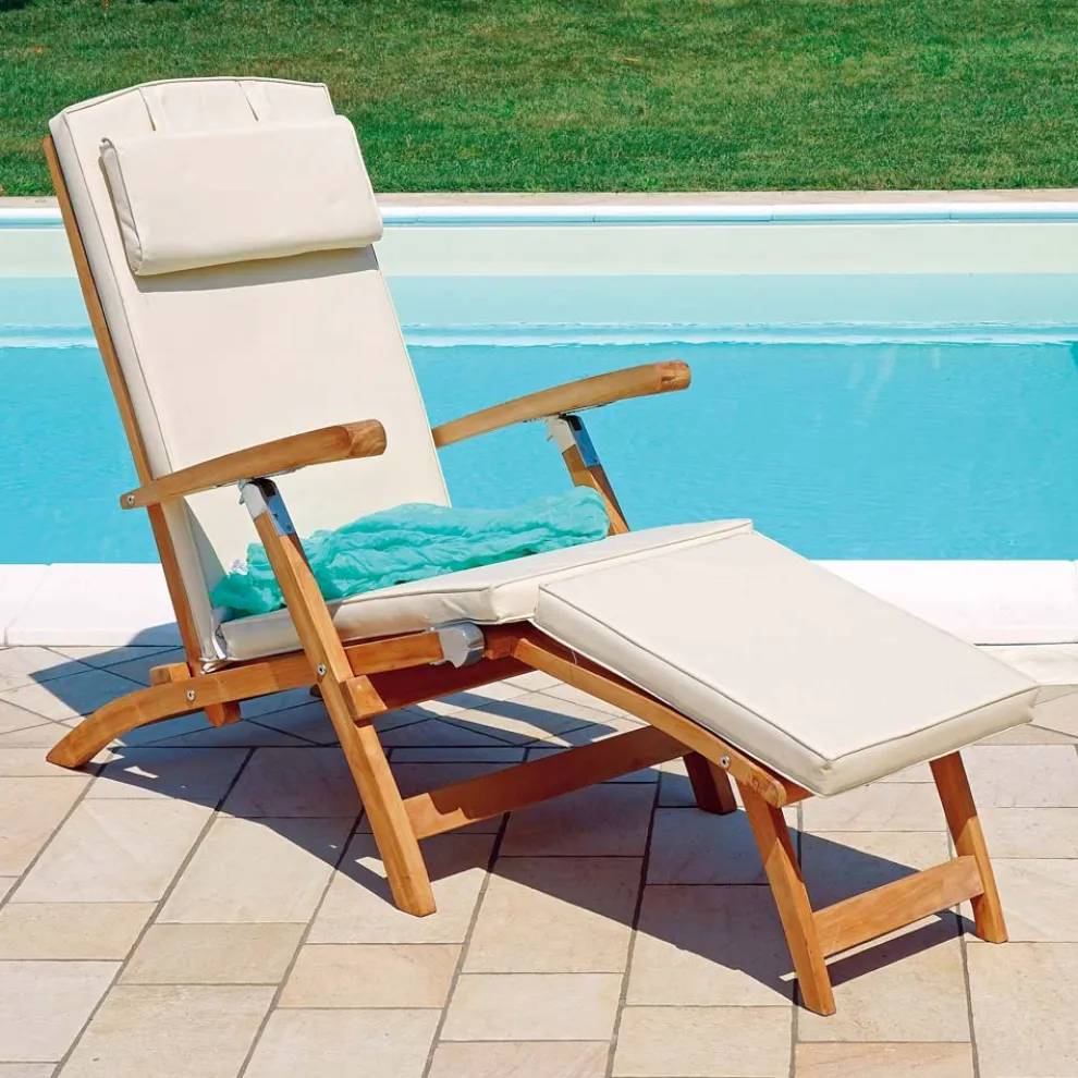 Verstellbarer Gartensessel aus Teakholz - Jade