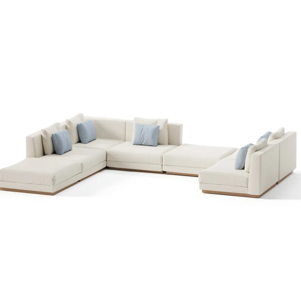 Zusammensetzung des Gartensofas Made in Italy - Rubik