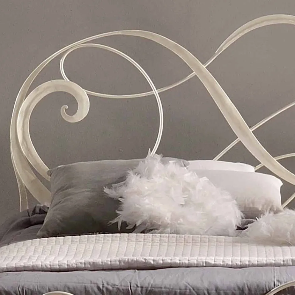 Schmiedeeisen Doppelbett Dekoration 160x190 cm Atena Made in Italy