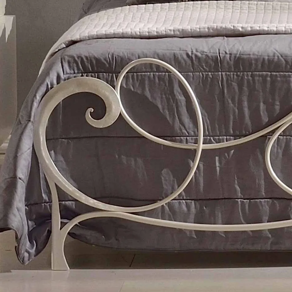 Schmiedeeisen Doppelbett Dekoration 160x190 cm Atena Made in Italy