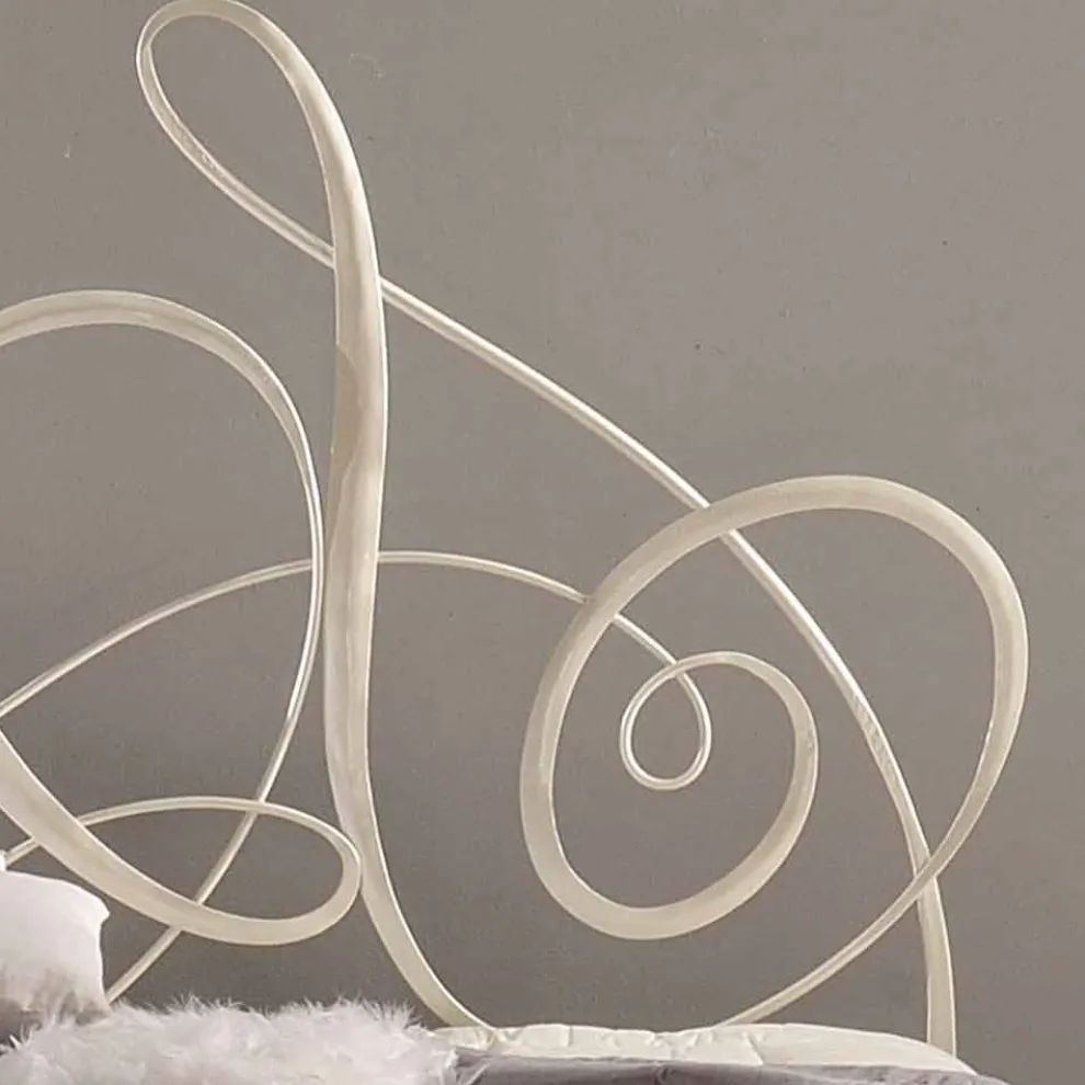 Schmiedeeisen Doppelbett Dekoration 160x190 cm Atena Made in Italy