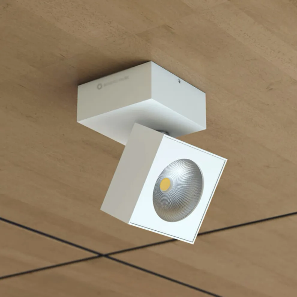Verstellbare 14W LED-Wandleuchte aus weißem oder schwarzem Aluminium - Vernon