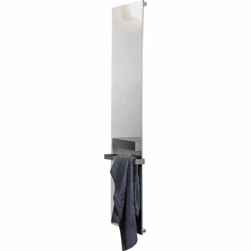 Vertikale elektrische Strahlungsplatte in Edelstahl Reflex Design 1000 W - Eis