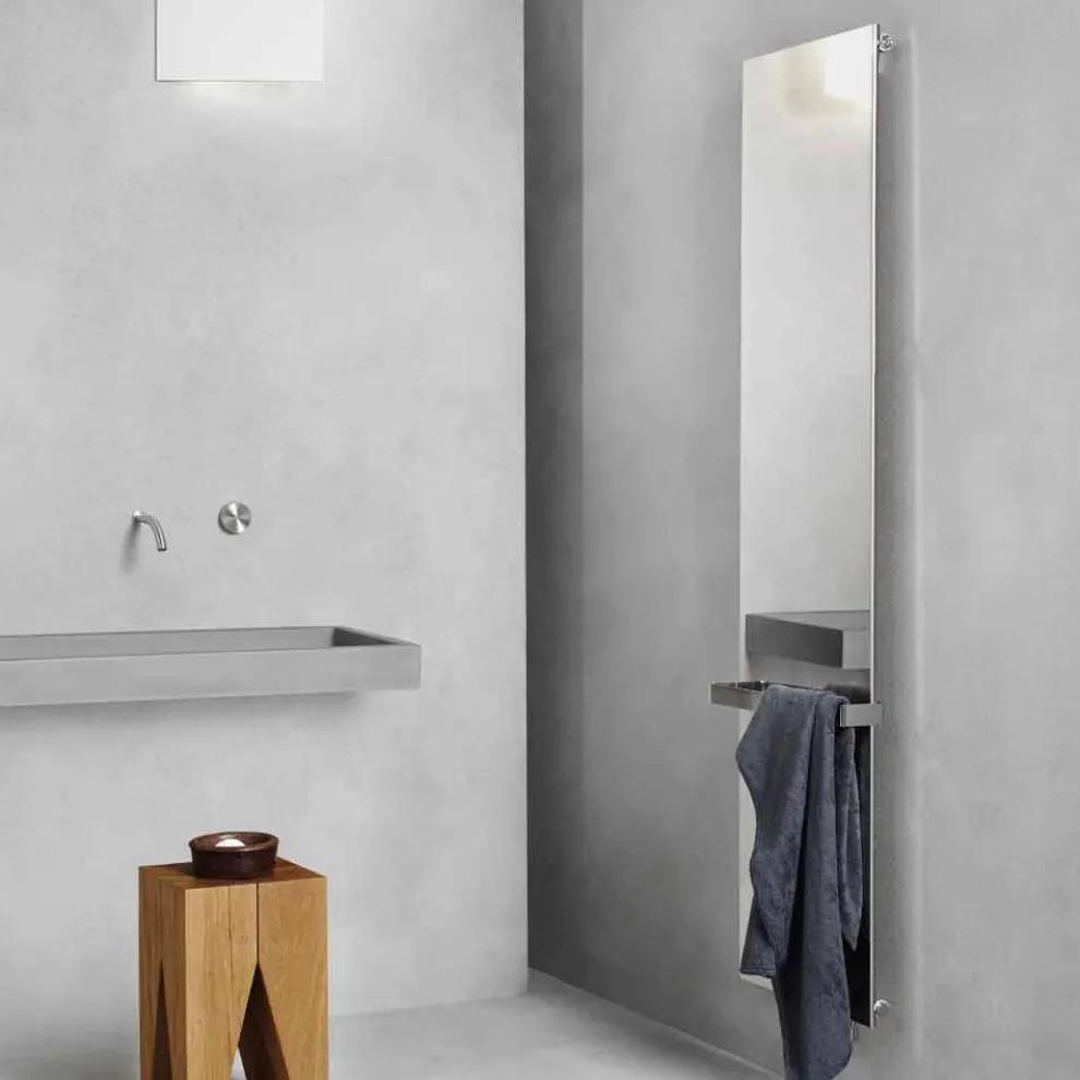 Vertikale Strahlungsplatte in Edelstahl Reflex Modernes Design bei 510 W - Eis