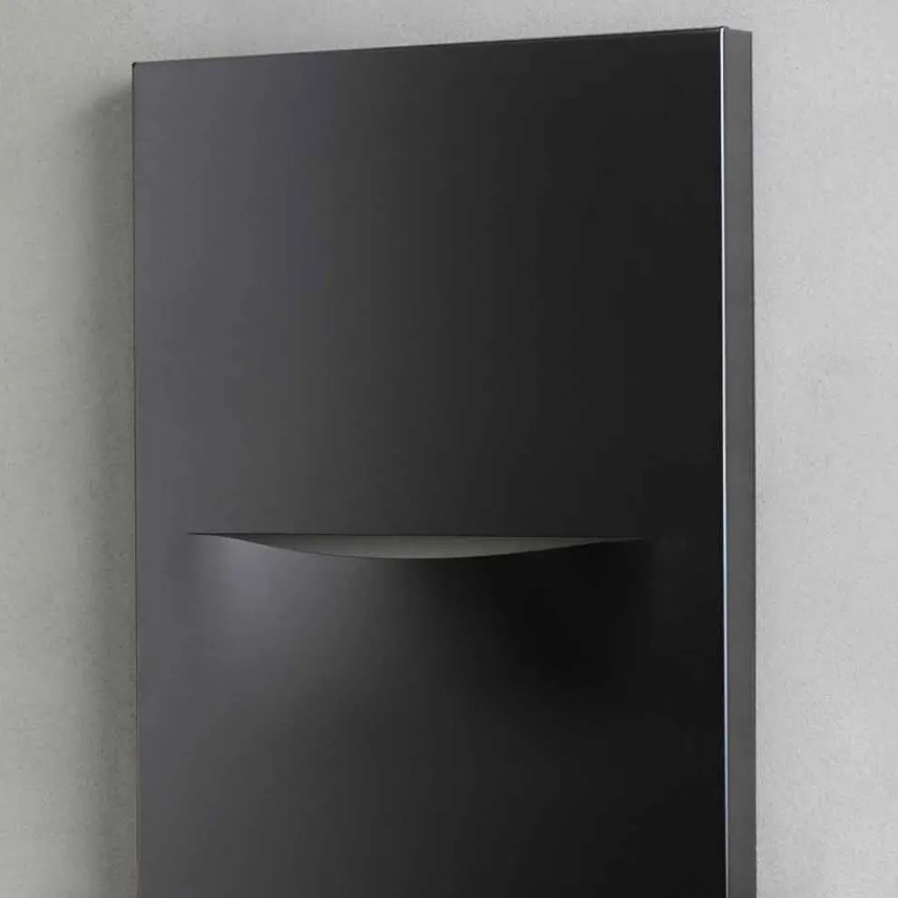 Vertikaler elektrischer Kühler in modernem Stahldesign bis 1000 W - Schnitt