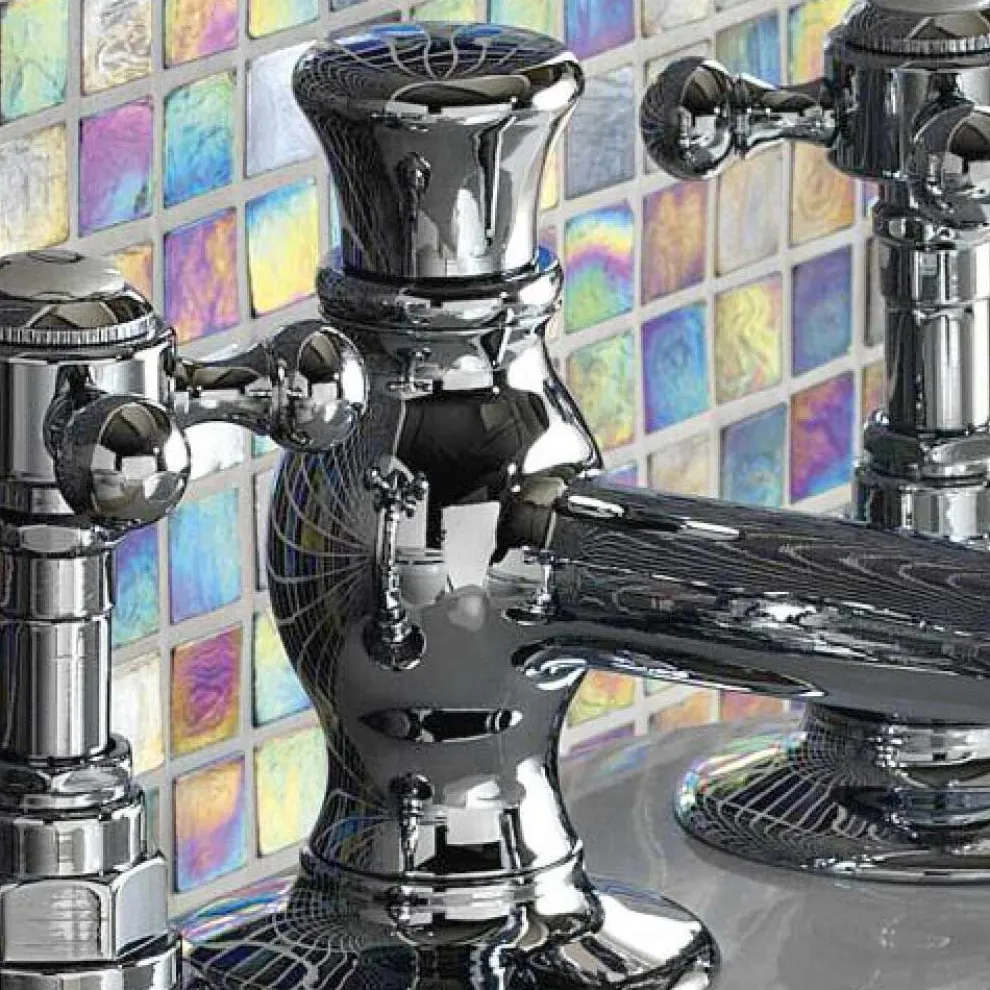 Vintage Bidetarmaturen aus Vintage Messing mit 3 Löchern Made in Italy - Elisea