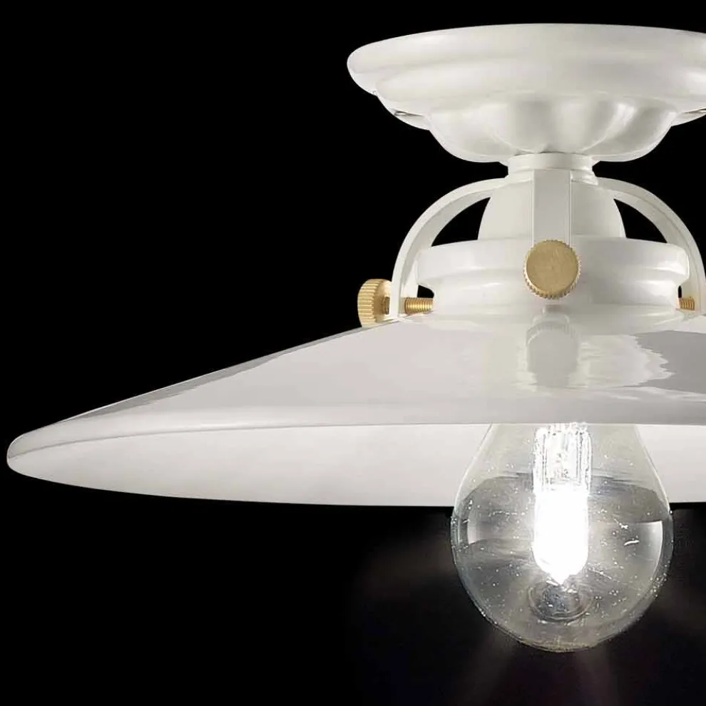 Vintage Deckenleuchte aus Keramik Elsa Ferroluce