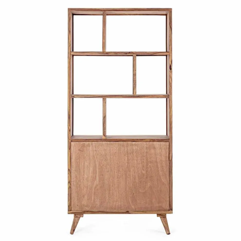 Vintage Design Boden Bücherregal in Holz und Stahl Homemotion - Ventador