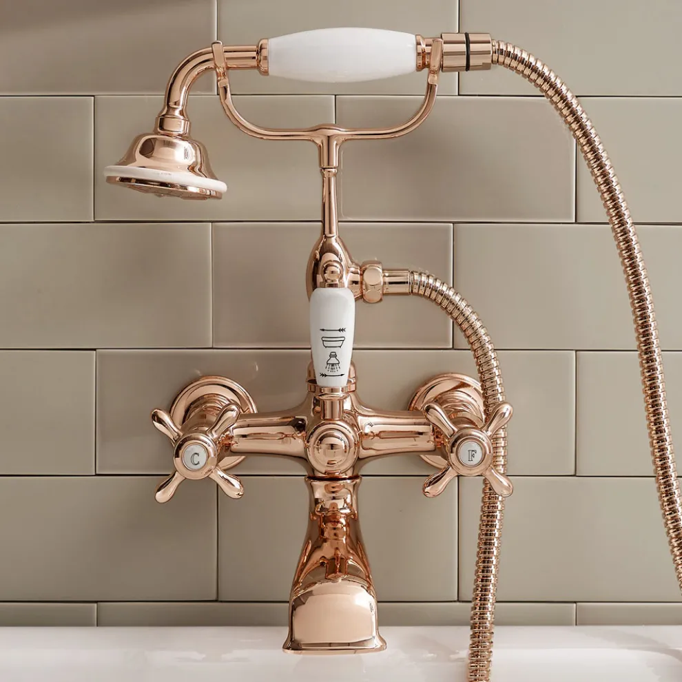 Vintage Design Messing Badewannengruppe Made in Italy - Klarisa