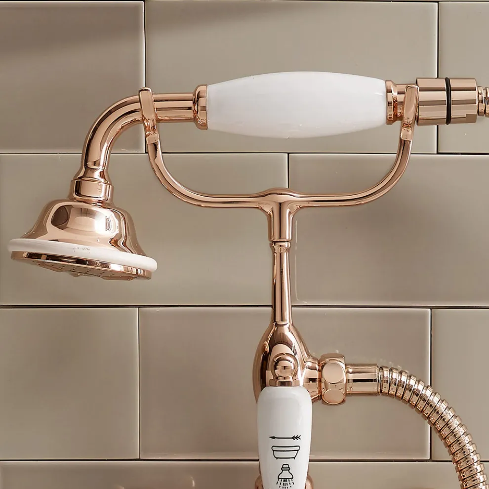 Vintage Design Messing Badewannengruppe Made in Italy - Klarisa