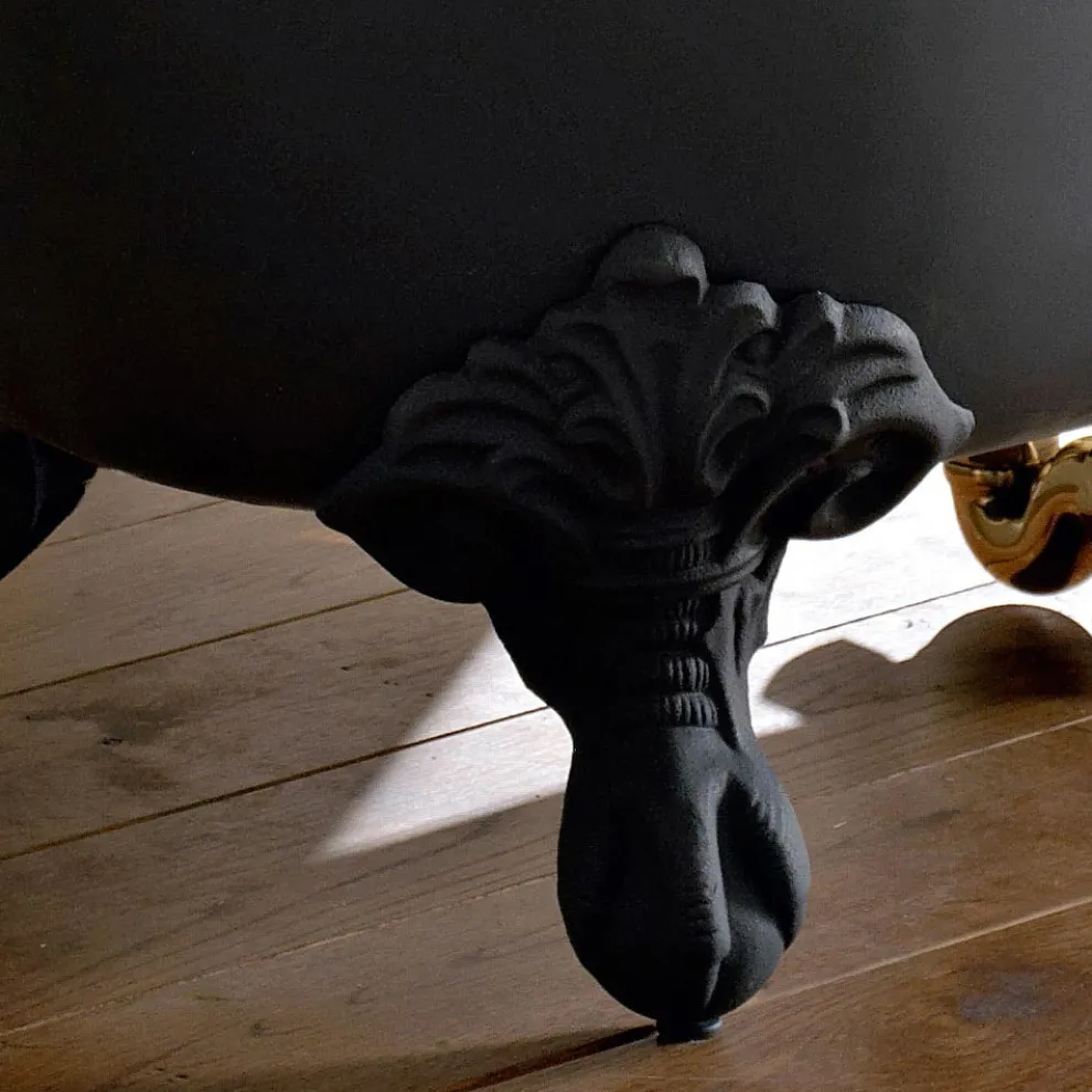 Vintage freistehende Badewanne mit gusseisernen Füßen, Made in Italy - Naima