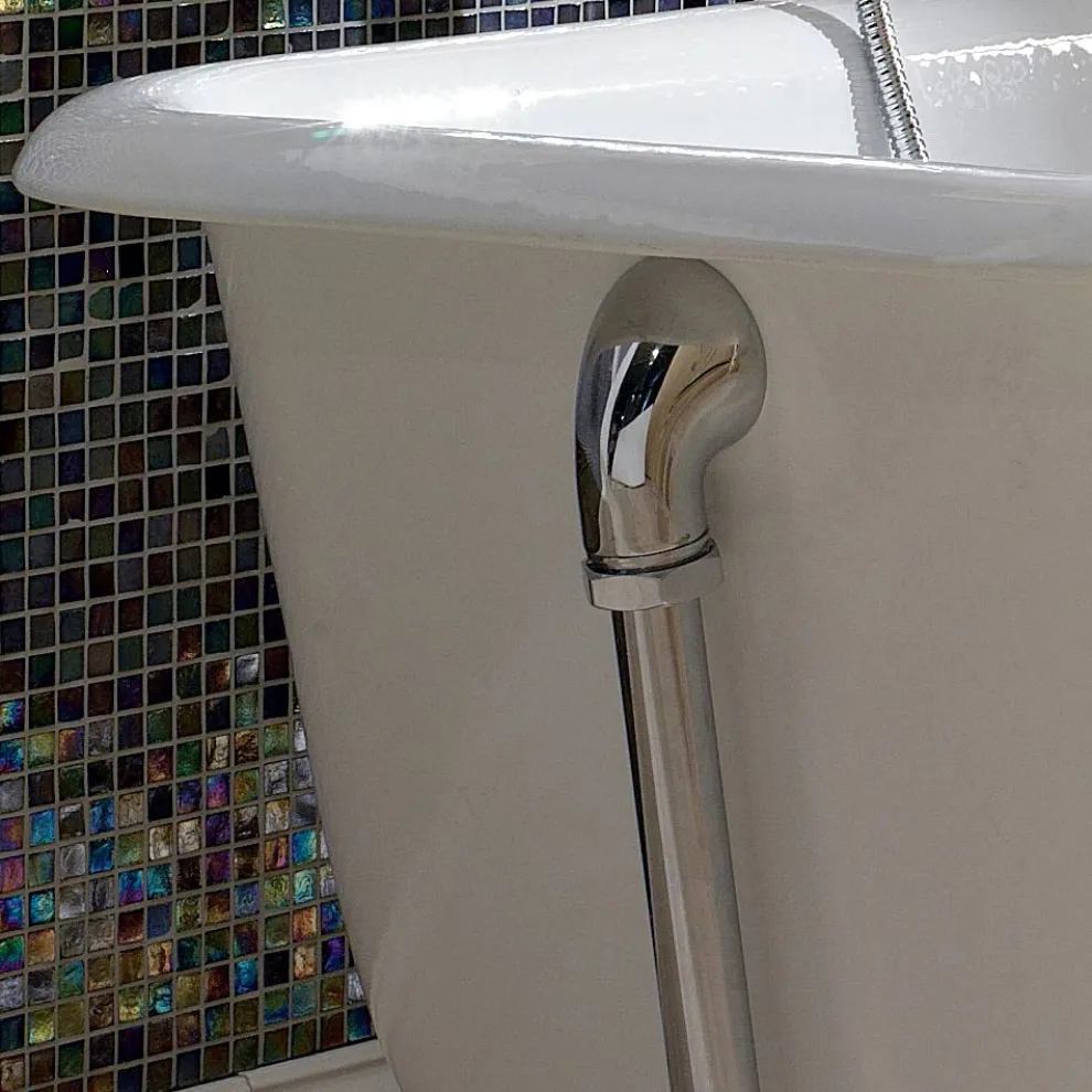 Vintage freistehende Design-Badewanne aus weißem Gusseisen, hergestellt in Italien - Marwa