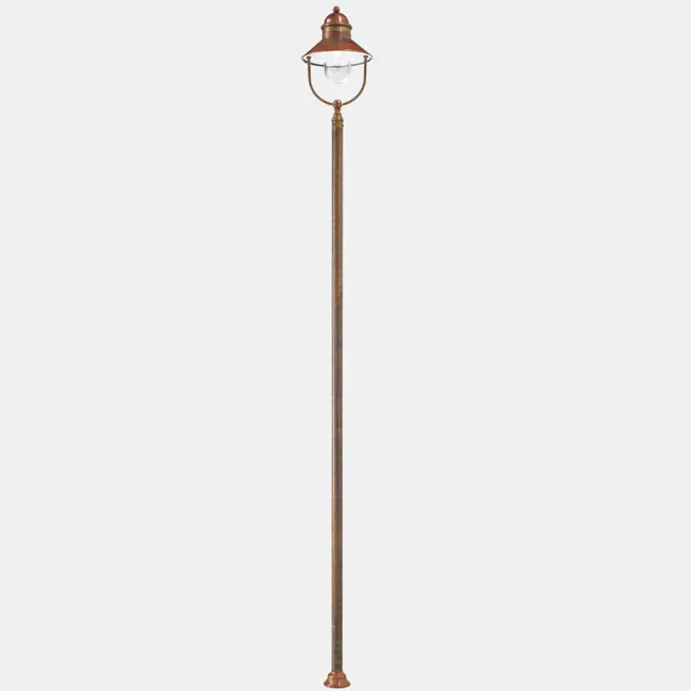 Vintage Gartenlampe aus Messing und Kupfer 3 Größen - Borgo von Il Fanale