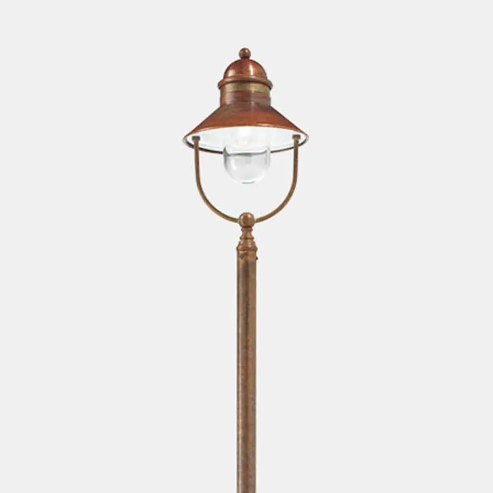 Vintage Gartenlampe aus Messing und Kupfer 3 Größen - Borgo von Il Fanale