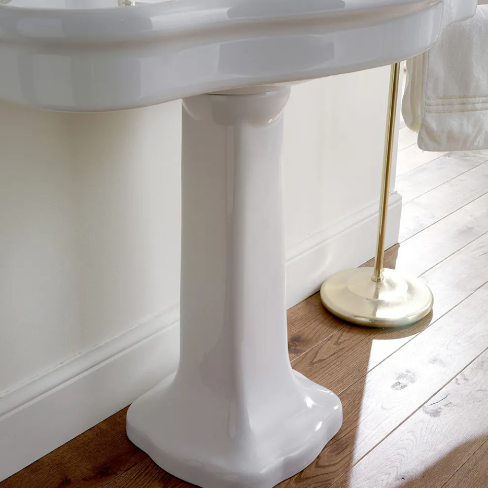 Vintage Keramik Badezimmer Konsole auf Colonna, Made in Italy - Paulina