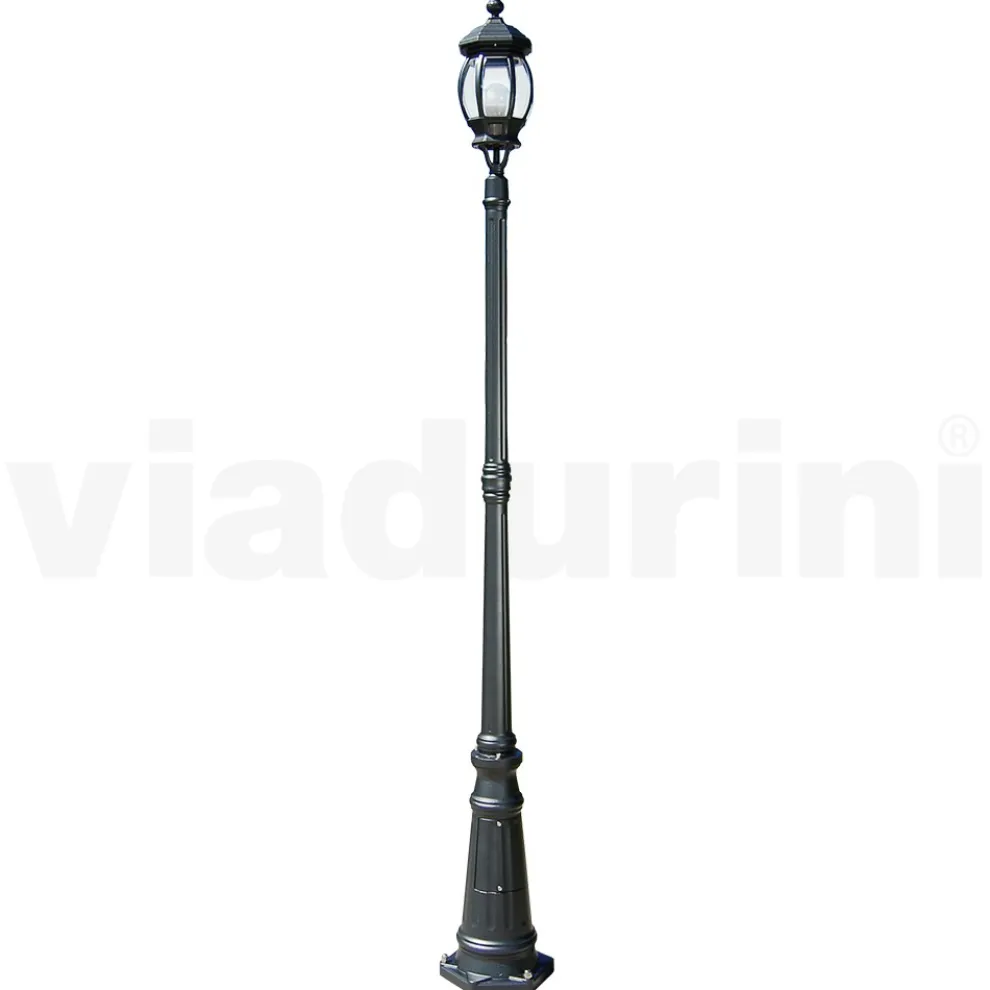 Vintage-Außenlampe aus anthrazitfarbenem Aluminium, hergestellt in Italien – Empire
