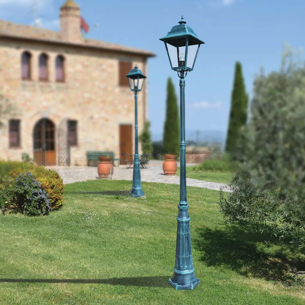 Vintage-Außenlampe aus Aluminium, hergestellt in Italien – Bonaria