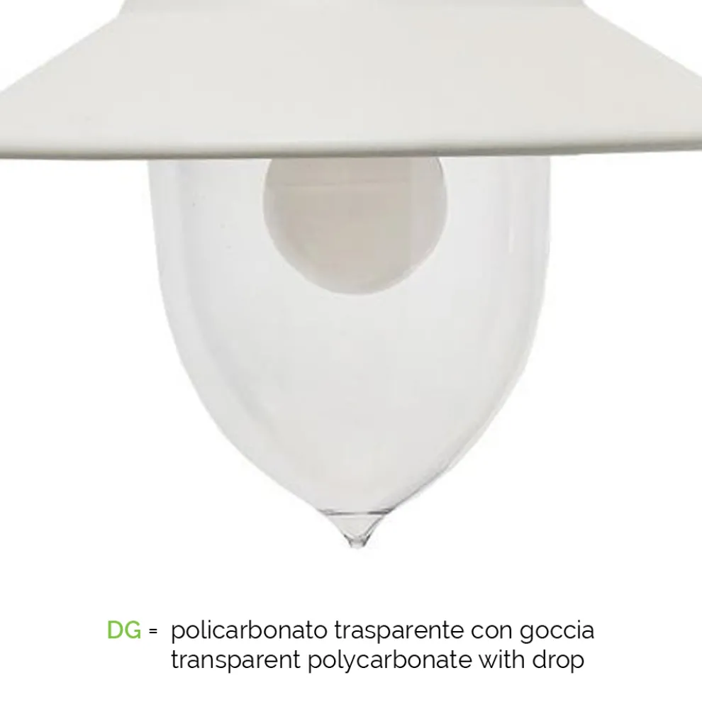 Vintage-Außenwandleuchte aus Aluminium, hergestellt in Italien – Cassandra