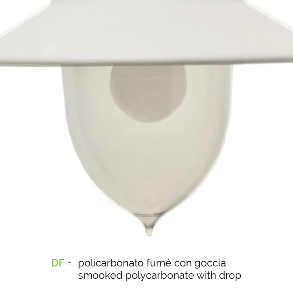 Vintage-Gartenlampe mit 2 Lichtern aus Aluminium, hergestellt in Italien – Cassandra
