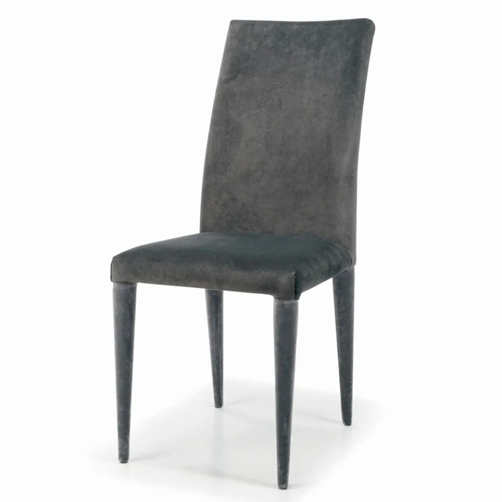 Vollständig gepolsterter und gepolsterter Esszimmerstuhl, hergestellt in Italien – Neapel