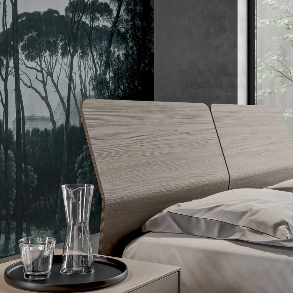 Komplettes Schlafzimmer mit 4 hochwertigen Made in Italy Elementen - Odema