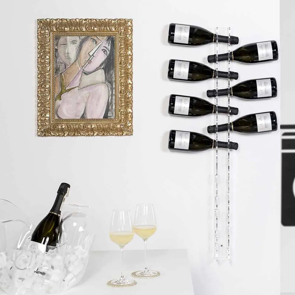 Baby Big transparent Wandflaschen Halter L6xH100xP11cm