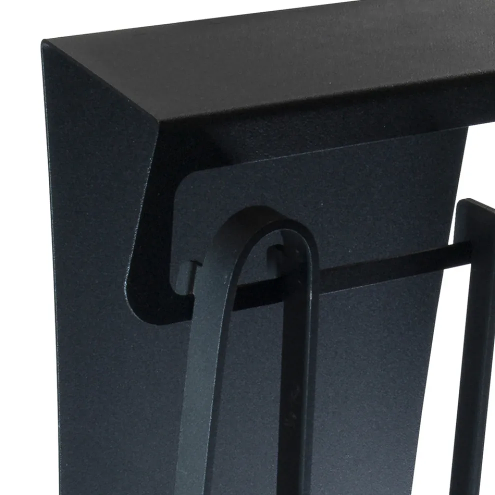 Kaminzubehör aus lackiertem Stahl Made in Italy 3 Stück - Virgil