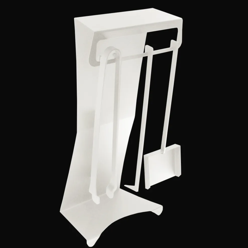 Kaminzubehör aus lackiertem Stahl Made in Italy 3 Stück - Virgil