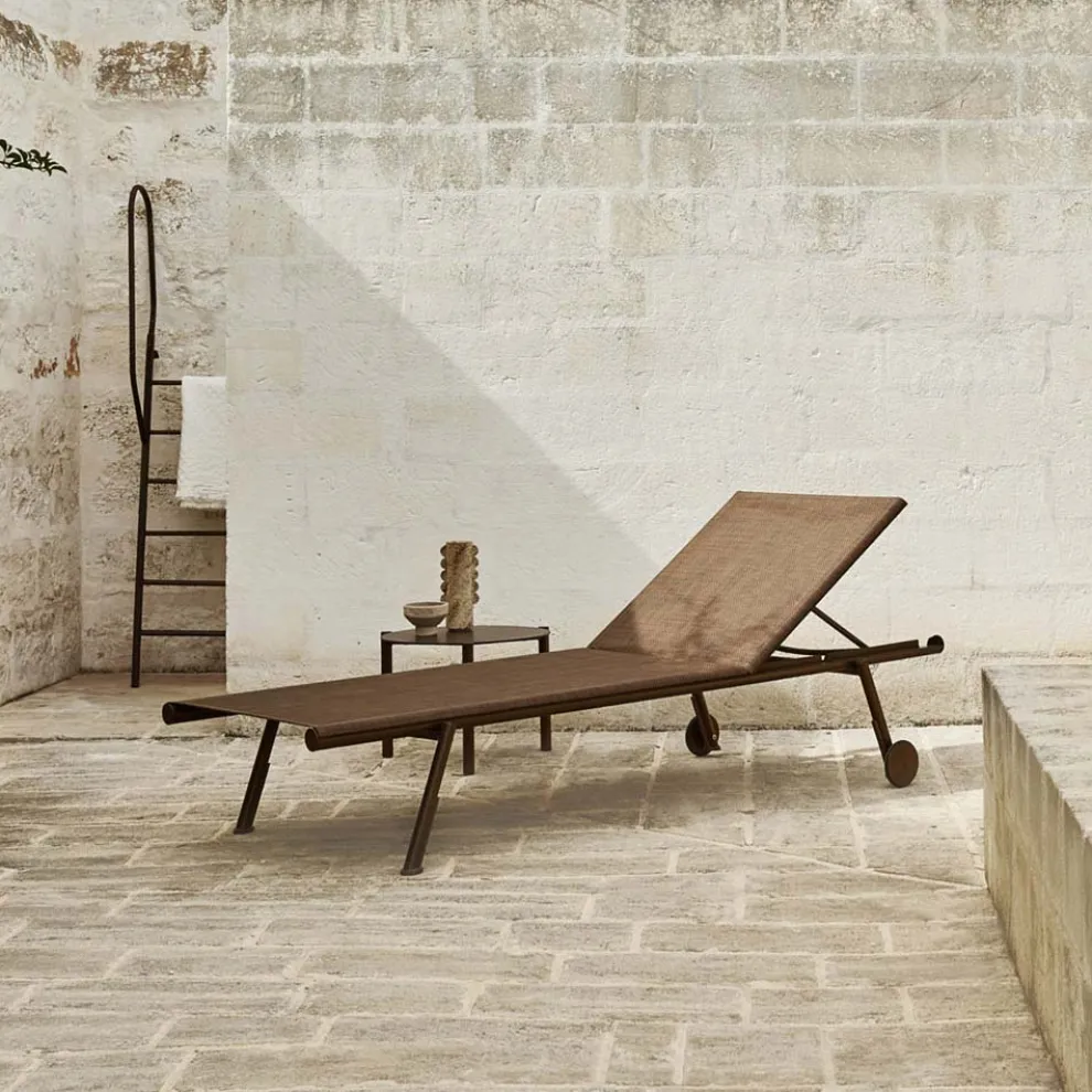 Gartenliege aus Aluminium und technischem Gewebe - Bahia von Varaschin