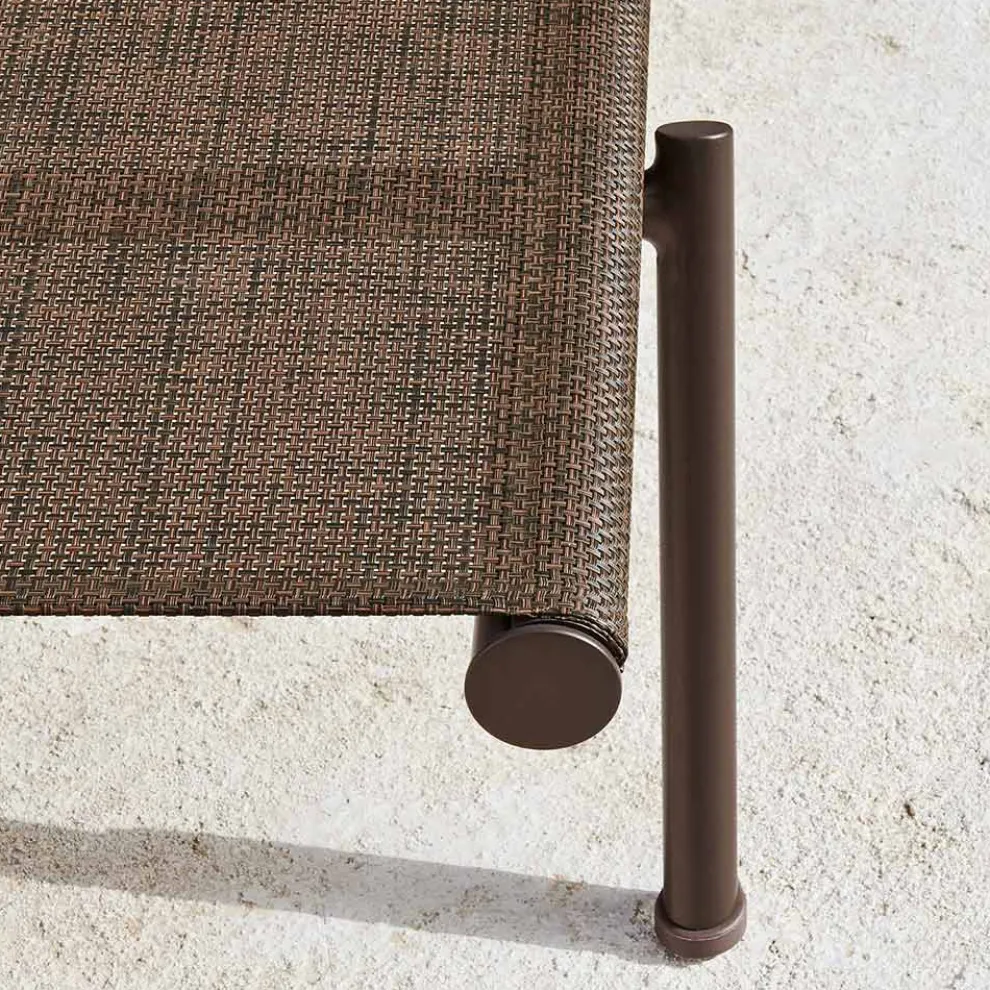 Gartenliege aus Aluminium und technischem Gewebe - Bahia von Varaschin