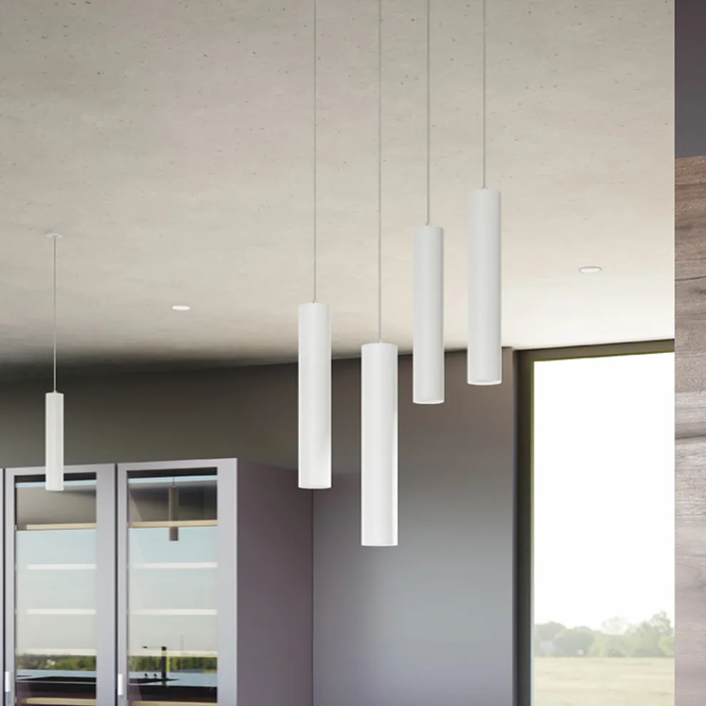 7W Led Pendelleuchte aus weißem oder schwarzem Aluminium Einbauleuchte - Rebolla
