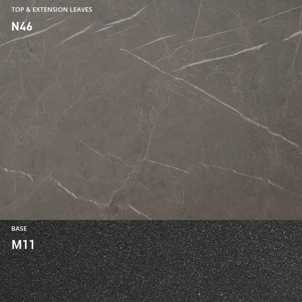 Wandelbarer Couchtisch aus Holz und Metall, Made in Italy - Sanrocco