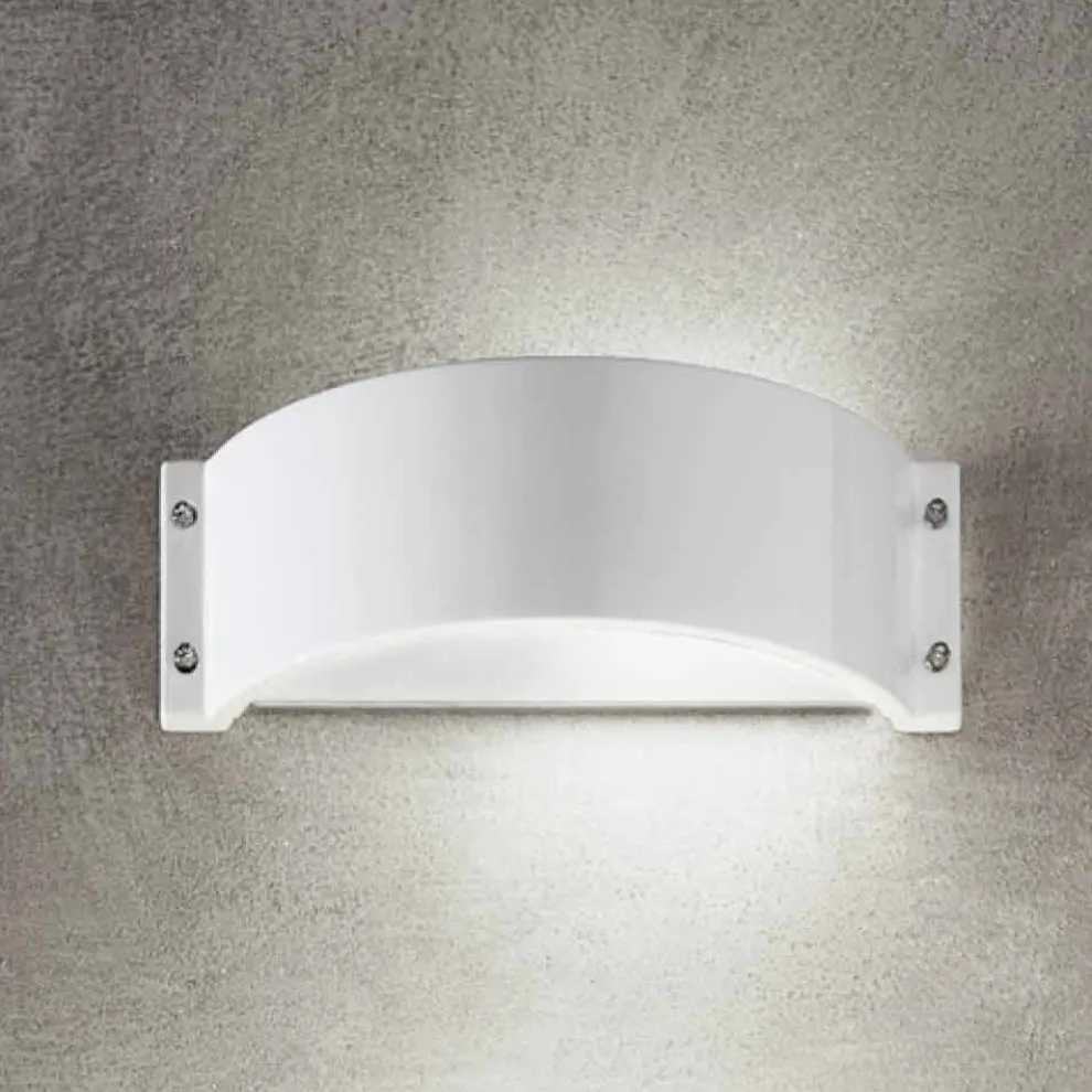 Wandlampe aus Feinsteinzeug weiß Glamour von Aldo Bernardi