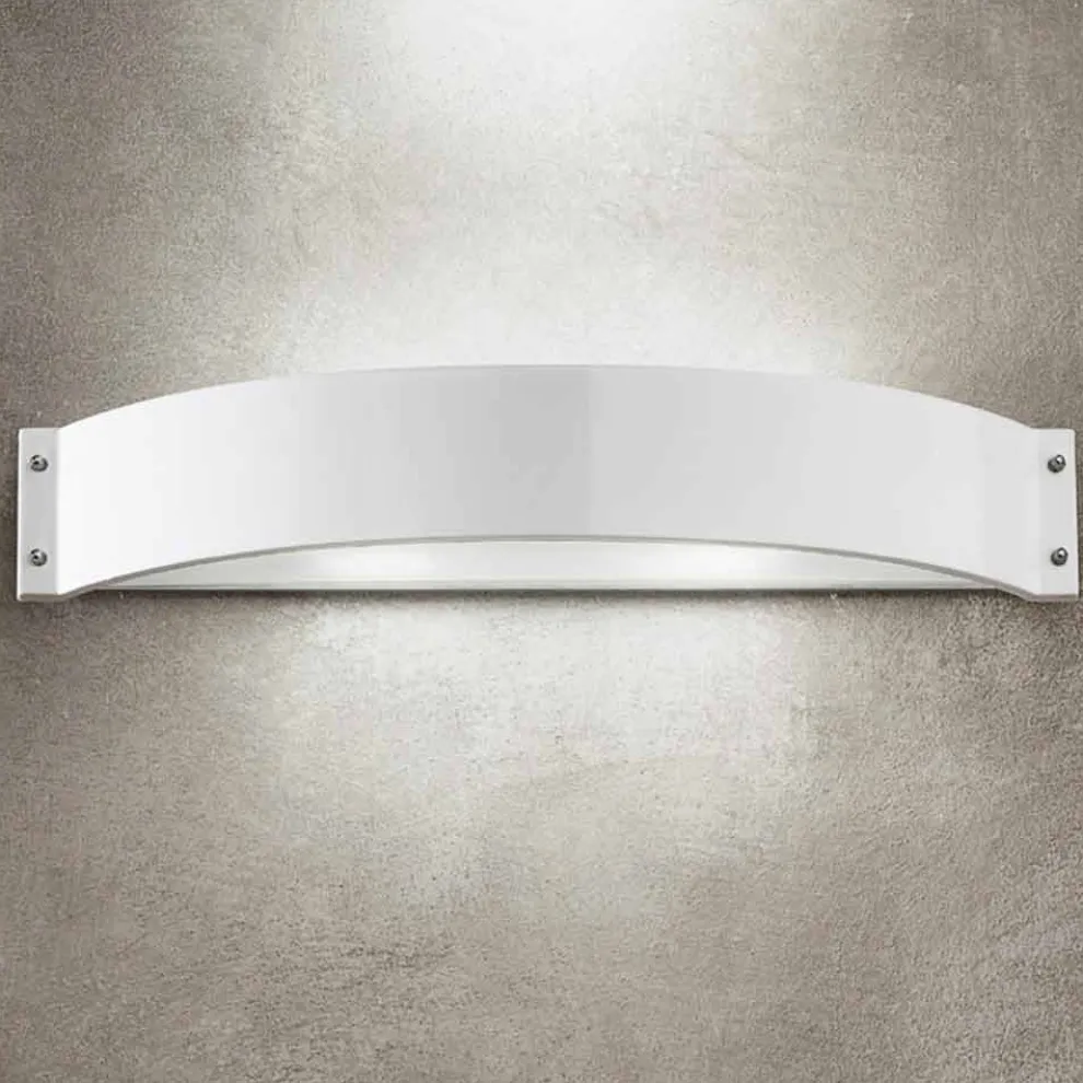 Wandlampe aus Feinsteinzeug weiß Glamour von Aldo Bernardi