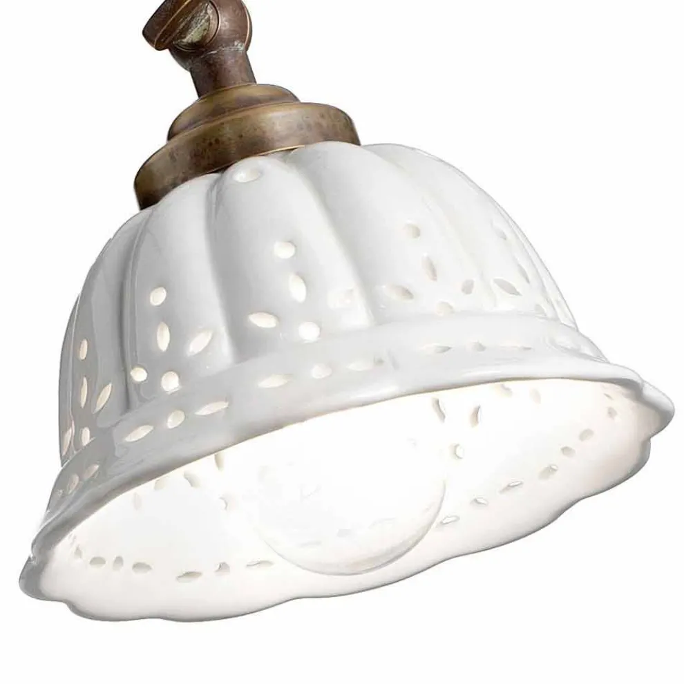 Wandlampe aus Keramik Anita im Liberty Design von Il Fanale