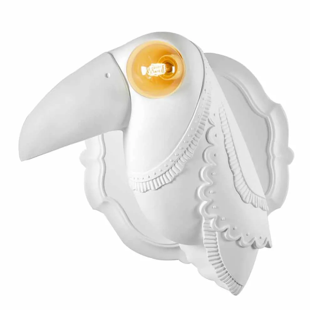 Wandleuchte in mattweißer Keramik Modernes italienisches Design - Tucano