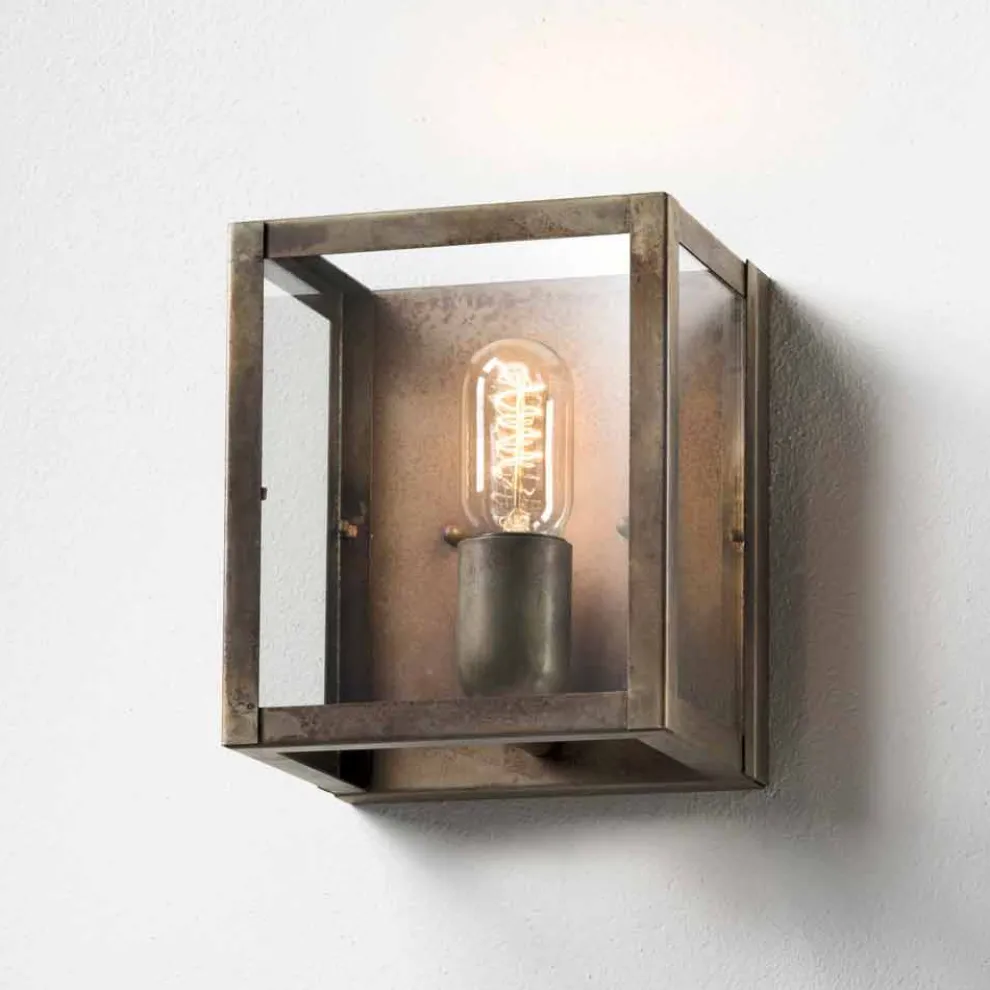 Wandleuchter im Industrie Design aus Eisen London Il Fanale
