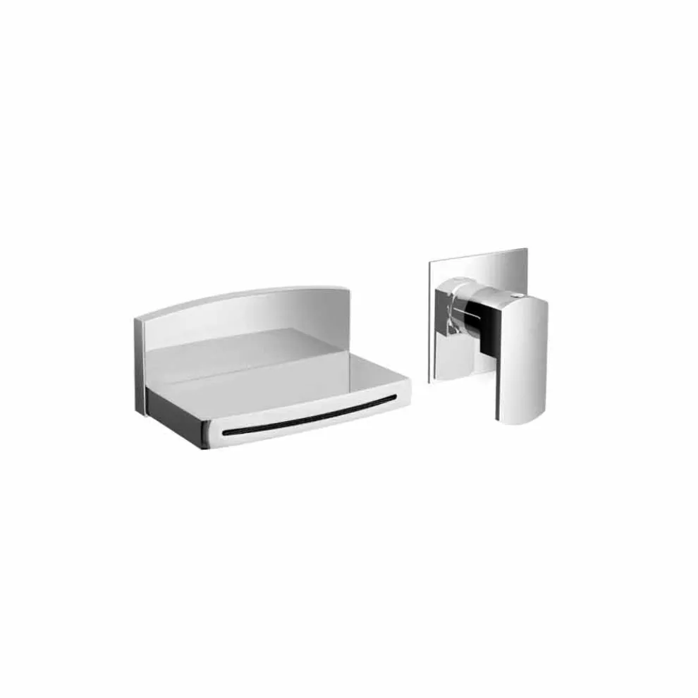 Wandmischer mit Wasserfallauslauf Made in Italy - Sika