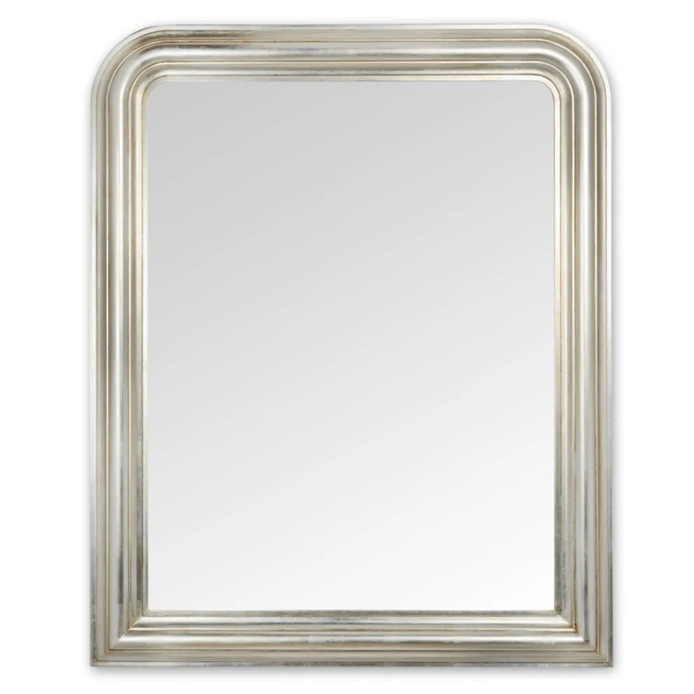 Wandspiegel aus Holz mit Blattsilber-Finish Made in Italy - Navona